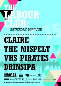 The Lab saturday 20th June. Claire, The Misspelt, VHS Pirates, Drinsipa